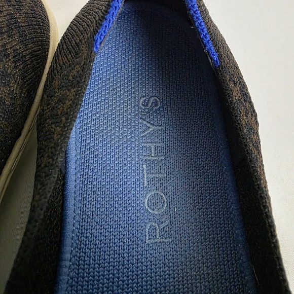 ROTHY'S The Original Slip On Sneaker Espresso Spot 10 Leopard Print. Excellent! - Picture 4 of 10